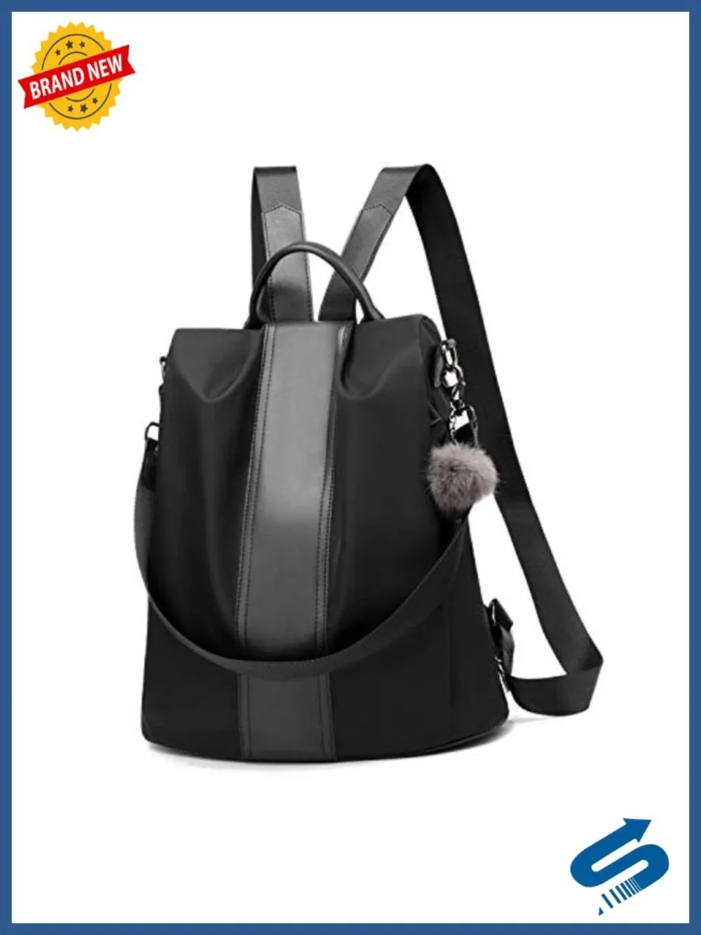 Waterproof Nylon Anti-theft Backpack Purse Lightweight Travel Daypack